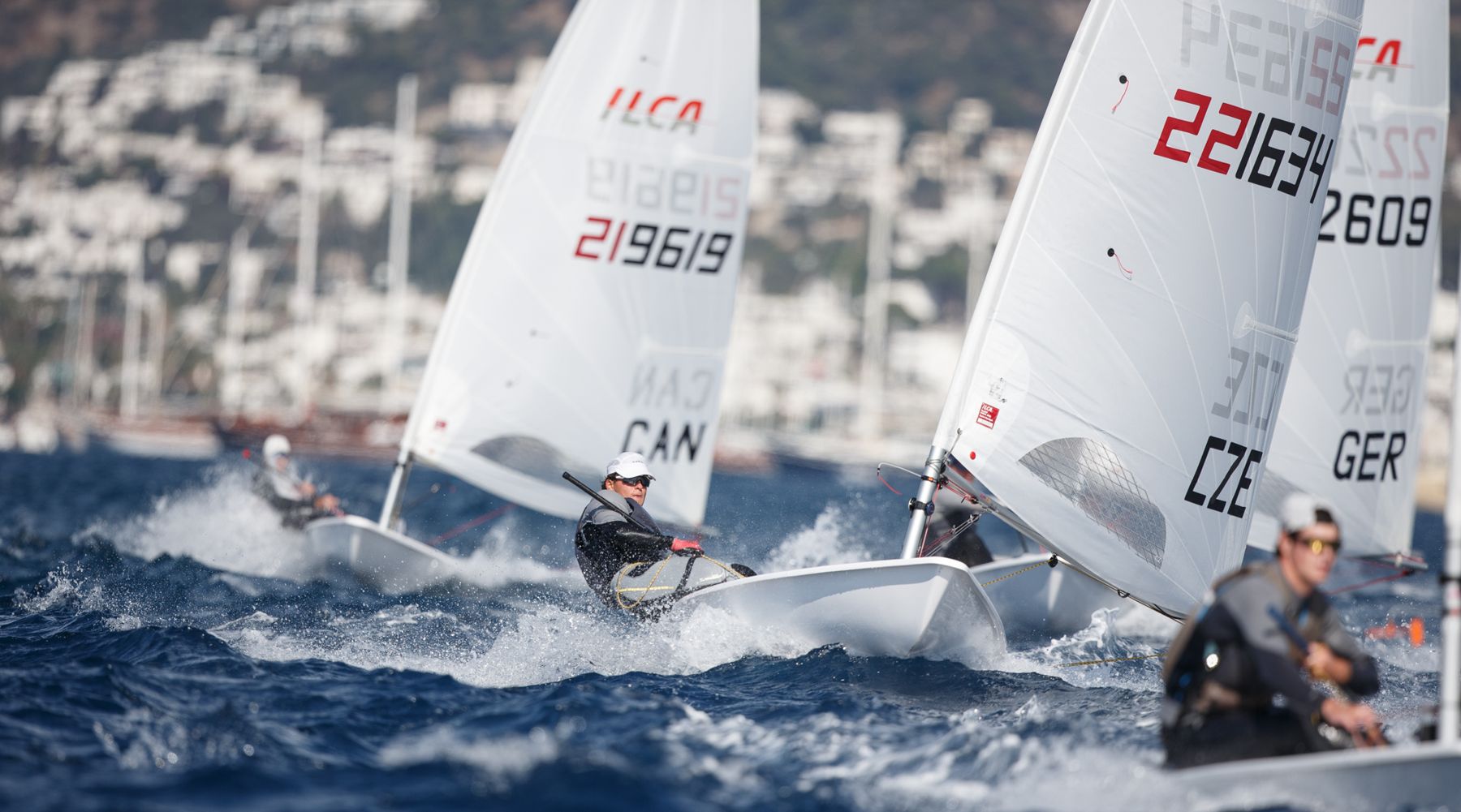 Jan Belik planing downwind in Bodrum